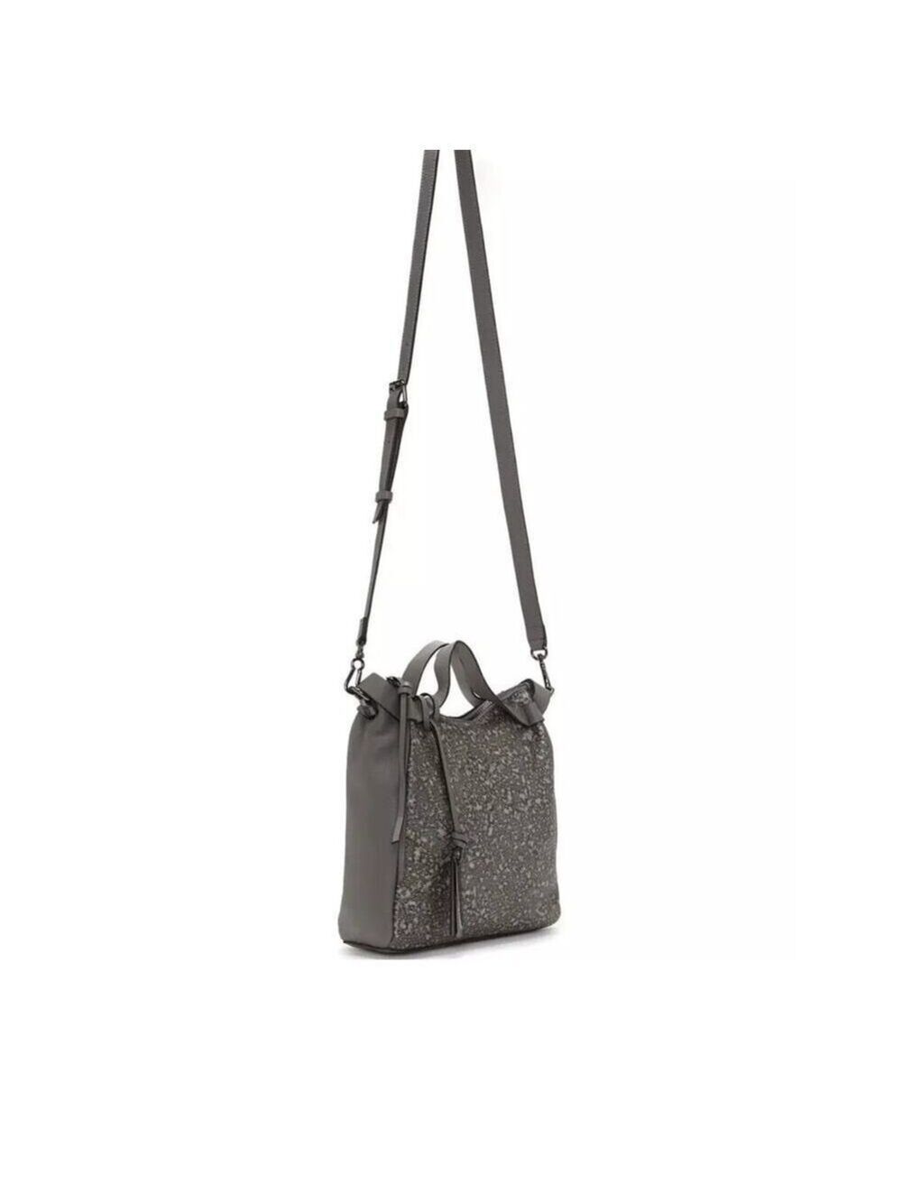 VINCE CAMUTO Alora Leather Crossbody Bag Gray MSRP$248 - Picture 3 of 16